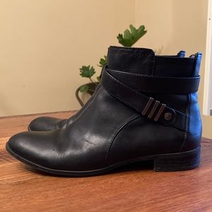 Anne Klein iflex Moto boots, black, size 8